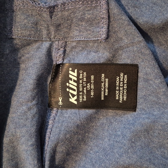 Kuhl men's XL Wild Fibre Stir Lake blue full front button style #7225 NWT - Picture 5 of 7